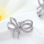ต่างหู 18k platinum plated ประดับเพชร CZ ดีไซน์น่ารัก สินค้านำเข้าราคาถูกค่ะ