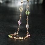 สร้อยคอทอง 14k gold plated ประดับคริสตัลสวารอฟสกี้บนตัวเรือน น่ารักมากค่ะ