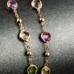 สร้อยคอทอง 14k gold plated ประดับคริสตัลสวารอฟสกี้บนตัวเรือน น่ารักมากค่ะ