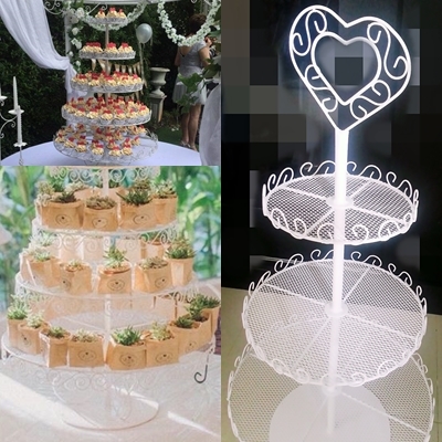 เช่าชั้นวางอาหาร,ชั้นวางคัพเค้ก(Cupcake Stand)สีขาว 3 ชั้น