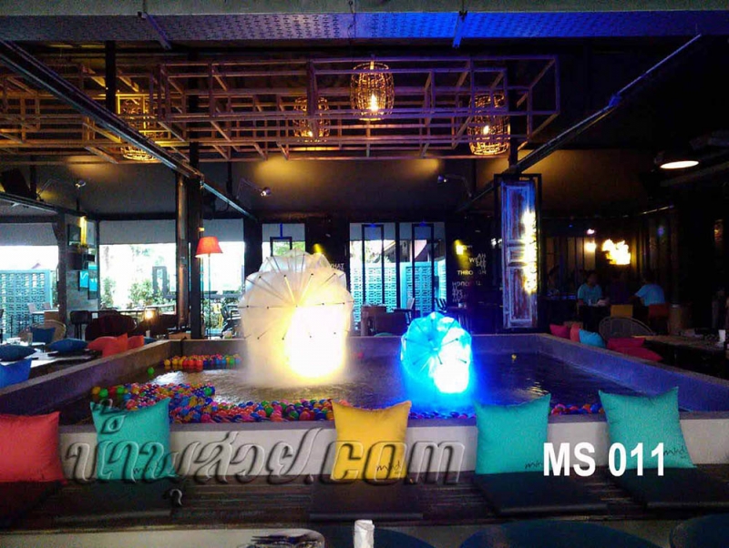 ชุดน้ำพุดาวเทียม 3 ชุด ที่ร้านอาหาร Mind Story ซ.โยธินพัฒนา