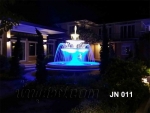 บ่อน้ำพุวงกลม พานน้ำพุ 3 ชั้น ที่บ้านคุณจิรณี ที่ถ.เลียบคลองภาษีเจริญ