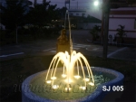 บ่อน้ำพุประติมากรรมเต่ามังกร ที่บ.สหเจริญ บางพลี