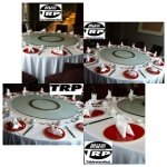 โต๊ะกลมหินอ่อน 300 ซม. 18 ที่นั่ง จานหมุน 220 ซม.พร้อม Lazysusan เลซี่ซูซาน จานห