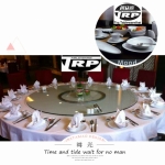 Trp.ทีอาร์พี ชุด กระจก จานหมุน โต๊ะจีน เลซี่ ซูซาน Lazy Susan LZ24 G120