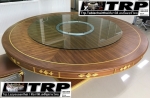 Trp.ทีอาร์พี ชุด กระจก จานหมุน โต๊ะจีน เลซี่ ซูซาน Lazy Susan LZ50 G220 T300 C20