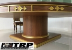 Trp.ทีอาร์พี ชุด กระจก จานหมุน โต๊ะจีน เลซี่ ซูซาน Lazy Susan LZ16 G70 T130 C7