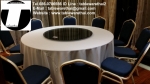 Half folding table with wheels,Round,Table Meetting,Table Banquet,โต๊ะกลมพับครึ่