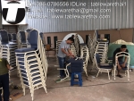 Half folding table with wheels,Round,Table Meetting,Table Banquet,โต๊ะกลมพับครึ่