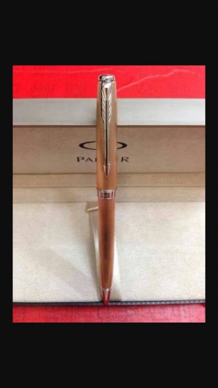 ปากกา PARKER Pink Gold คาดด้วย Nickel palladium เป็นปากกาที่สวย คลาสสิก ไฮโซมาก ถ้ากำลังมองหาปากกาที