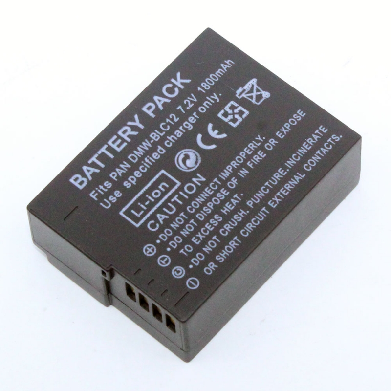 แบตเตอรี่ สำหรับกล้อง Panasonic รหัส DMW-BLC12+ ความจุ 1800mAh (Battery Camera) ประกันร้าน 6 เดือน แบตเตอรี่ สำหรับกล้อง Panasonic รหัส DMW-BLC12+ ความจุ 1800mAh (Battery Camera) ประกันร้าน 6 เดือน