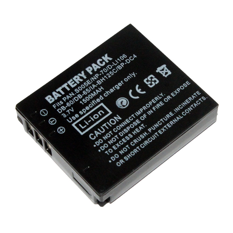 แบตเตอรี่สำหรับกล้อง Pentax รหัสแบต DL-I106+ (ความจุ 1500mAh) รับประกัน 6 เดือน แบตเตอรี่สำหรับกล้อง Pentax รหัสแบต DL-I106+ (ความจุ 1500mAh) รับประกัน 6 เดือน