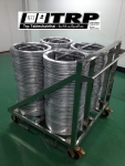 รถเข็นกระจก,รถเข็นเก็บกระจก Lazy susan trolley,Made In Thailand,Stainless ขนาด L