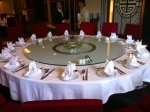 กระจก จานหมุน โต๊ะจีน เลซี ซูซาน Lazy Susan Turntable กระจก กลมใส ขนาด 200 cm.หนา 12 mm.จานหมุน 50 น