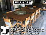 Trp.ทีอาร์พี ชุด กระจก จานหมุน โต๊ะจีน เลซี่ ซูซาน Lazy Susan LZ16 G80 T150 C8