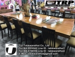 Trp.ทีอาร์พี ชุด กระจก จานหมุน โต๊ะจีน เลซี่ ซูซาน Lazy Susan LZ20 G100 T180 C12