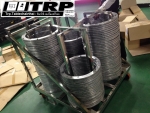 รถเข็นกระจก,รถเข็นเก็บกระจก Lazy susan trolley Stainless ขนาด L125xW64xH118 cm. 