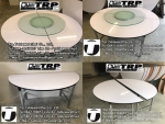 Half folding table with wheels,Round,Table Meetting,Table Banquet,โต๊ะกลมพับครึ่