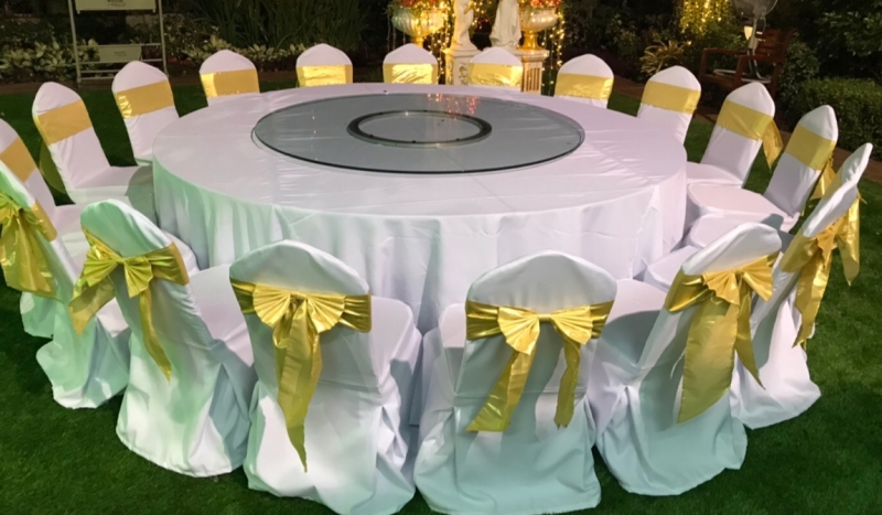 กระจกจานหมุนบนโต๊ะอาหาร,เรซีซูัซัน,เลซี่ซูซาน,Glass,Lazy Susan,รุ่น G-80-10,ขนาด 80 cm,Banquet
