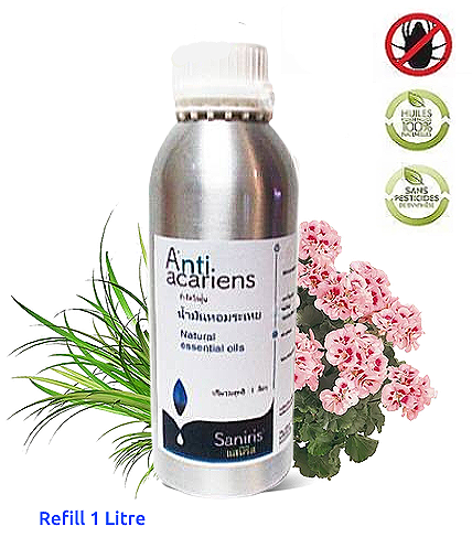 Anti-Acariens Elimination of mites without pesticides 1L x 2 Gallons