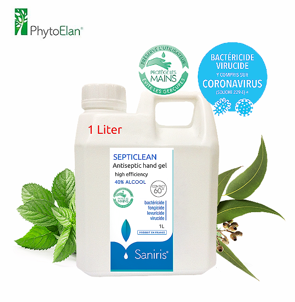 SEPTICLEAN Antiseptic hand gel with alcohol 1 Liter SEPTICLEAN Antiseptic hand gel with alcohol 1 Liter