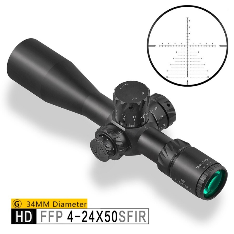Discovery HD 4-24x50 sfir ffp เส้นเลงขยายตาม กล้องติดปืน กล้องติดปืนยาว