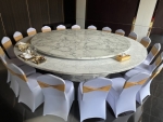 Half folding table with wheels,Round,Table Meetting,Table Banquet,โต๊ะกลมพับครึ่